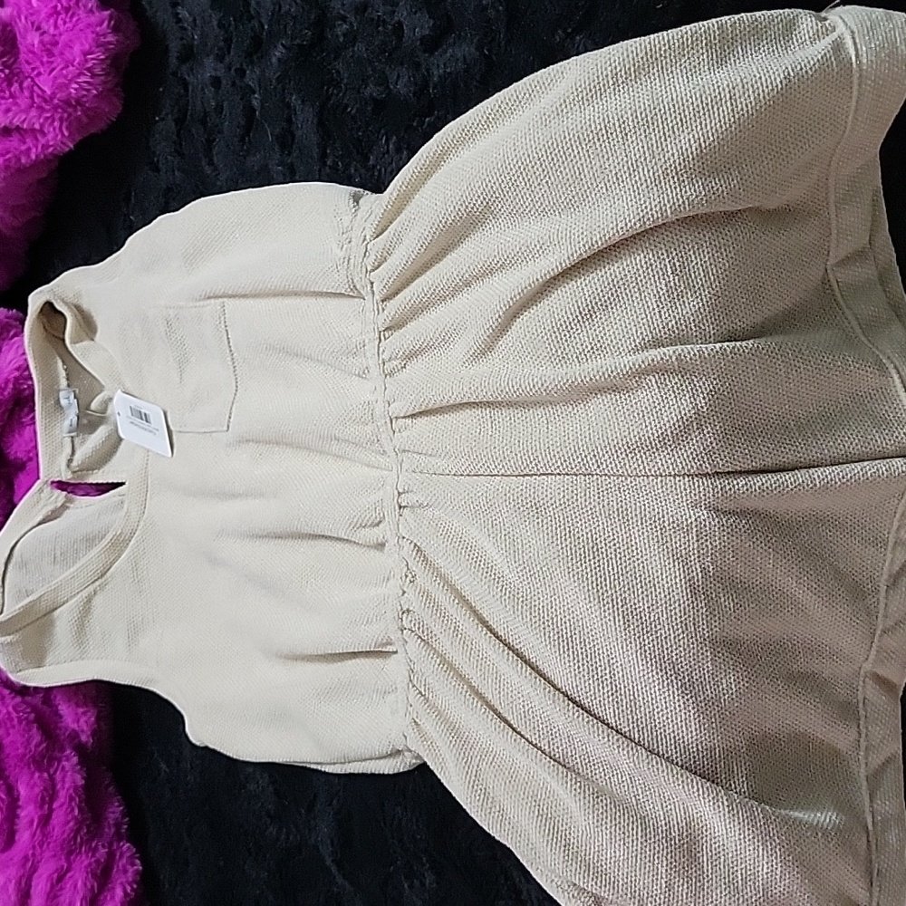 Fuzzy knit rompers